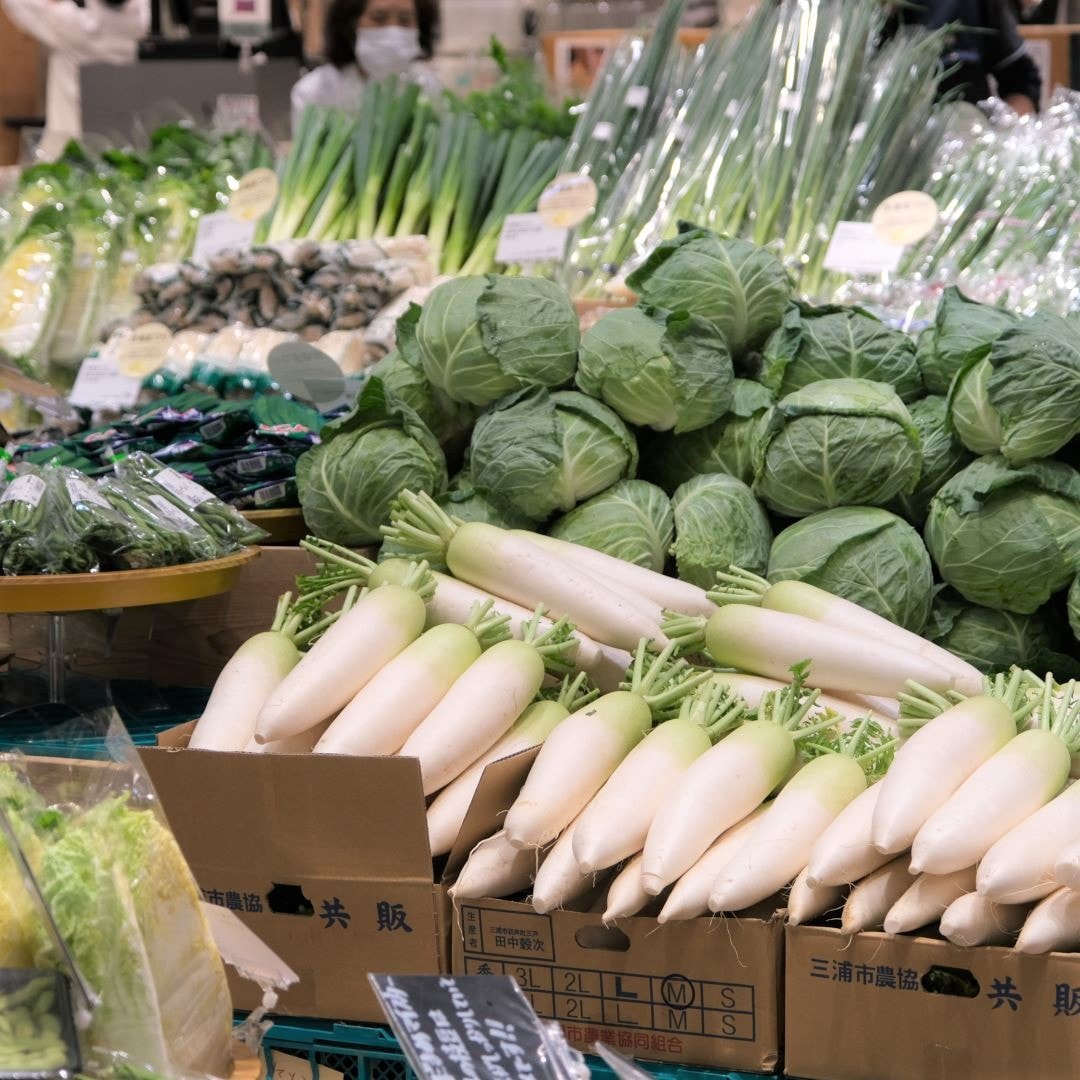 【堺北花田】林田商店さんの市場まつり開催中｜青果売場から
