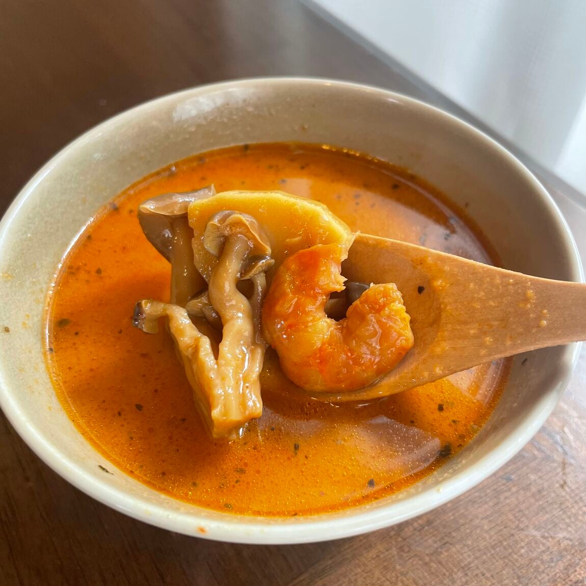 エビとトマトのクリーミースープカレーの画像