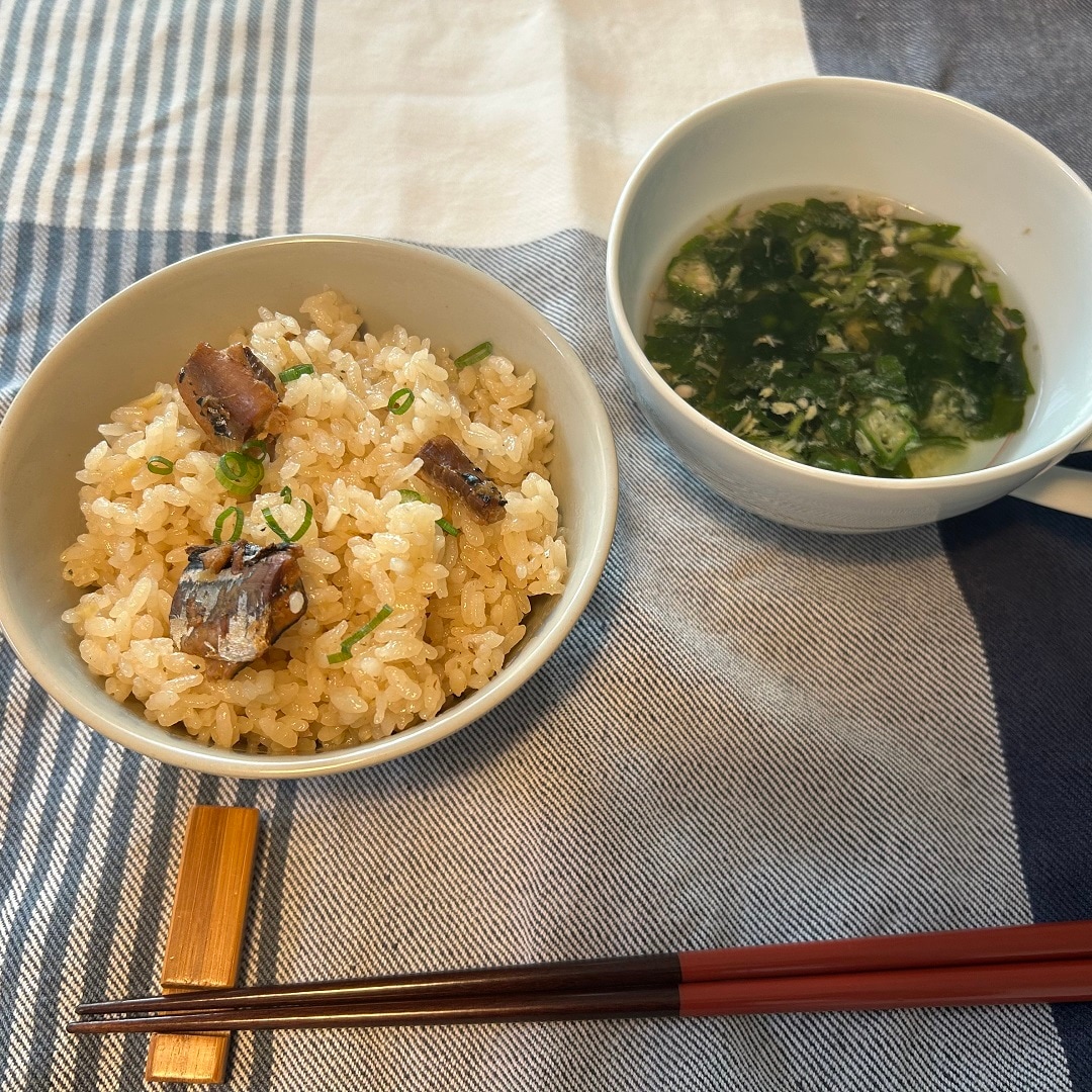 秋刀魚炊き込みご飯