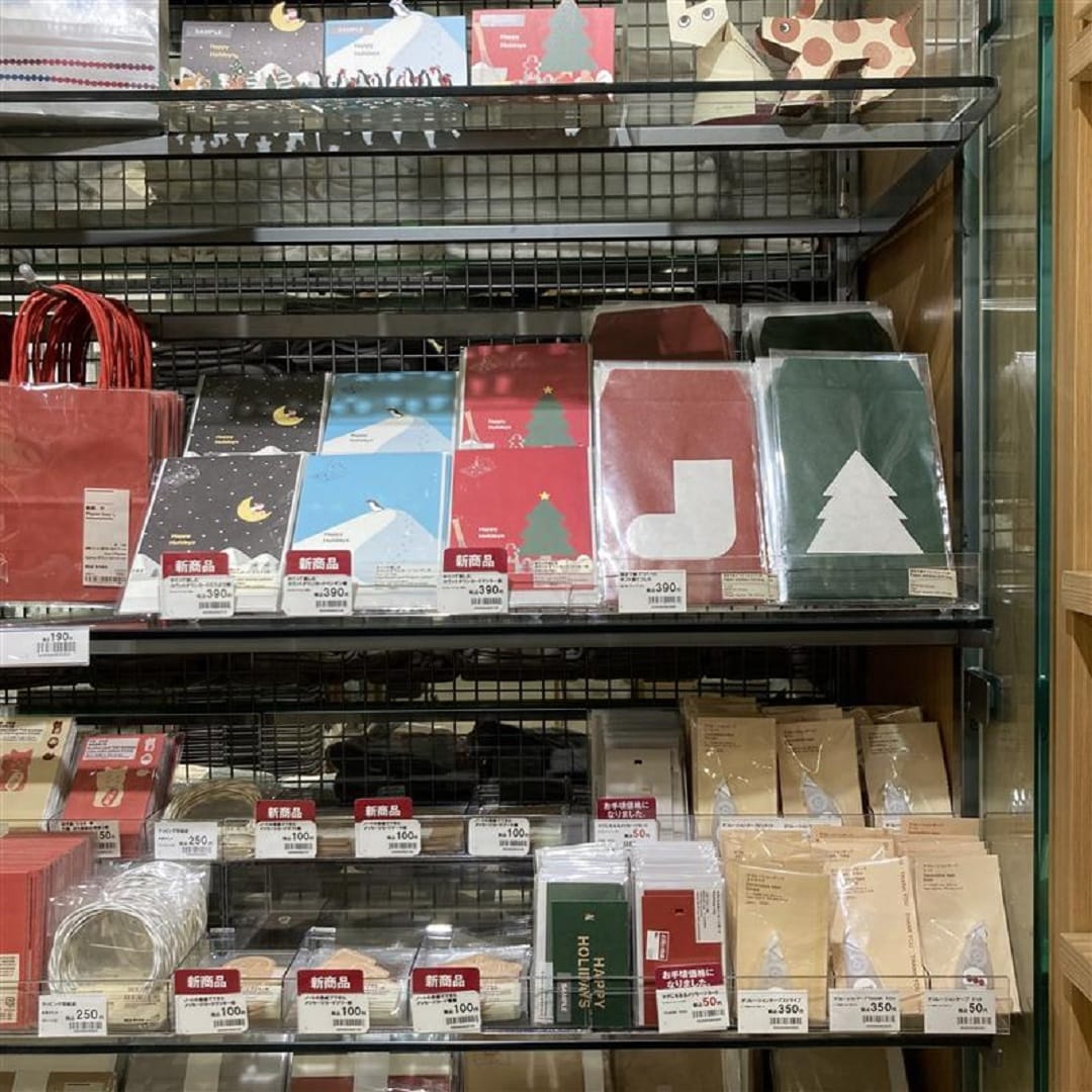 クリスマスカード　売場