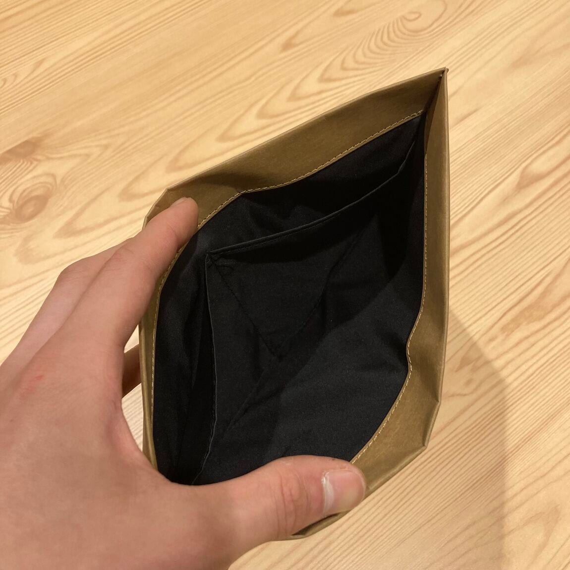 ジーンズラベルの中身のポケット