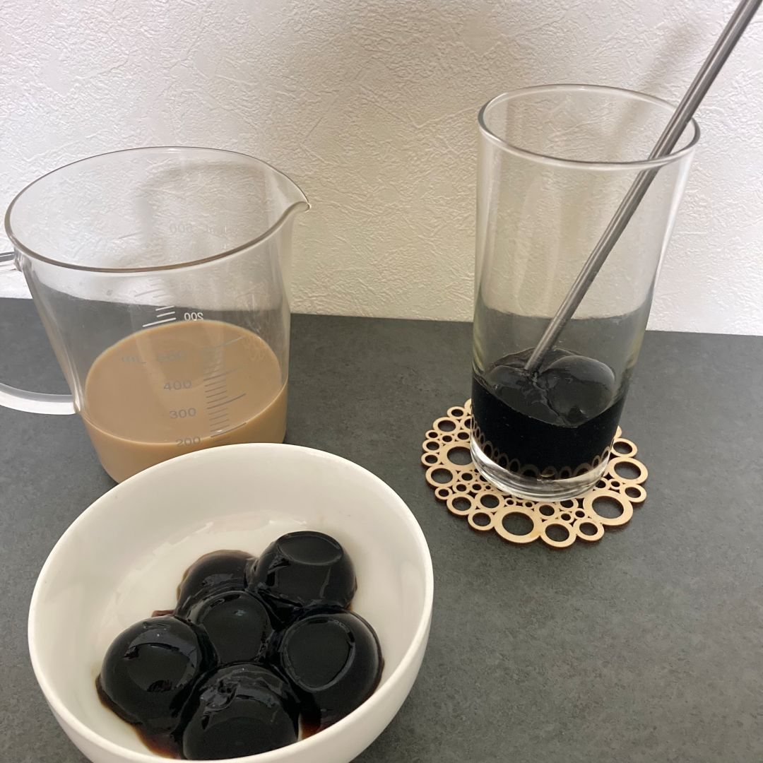 コーヒーゼリー　丸い