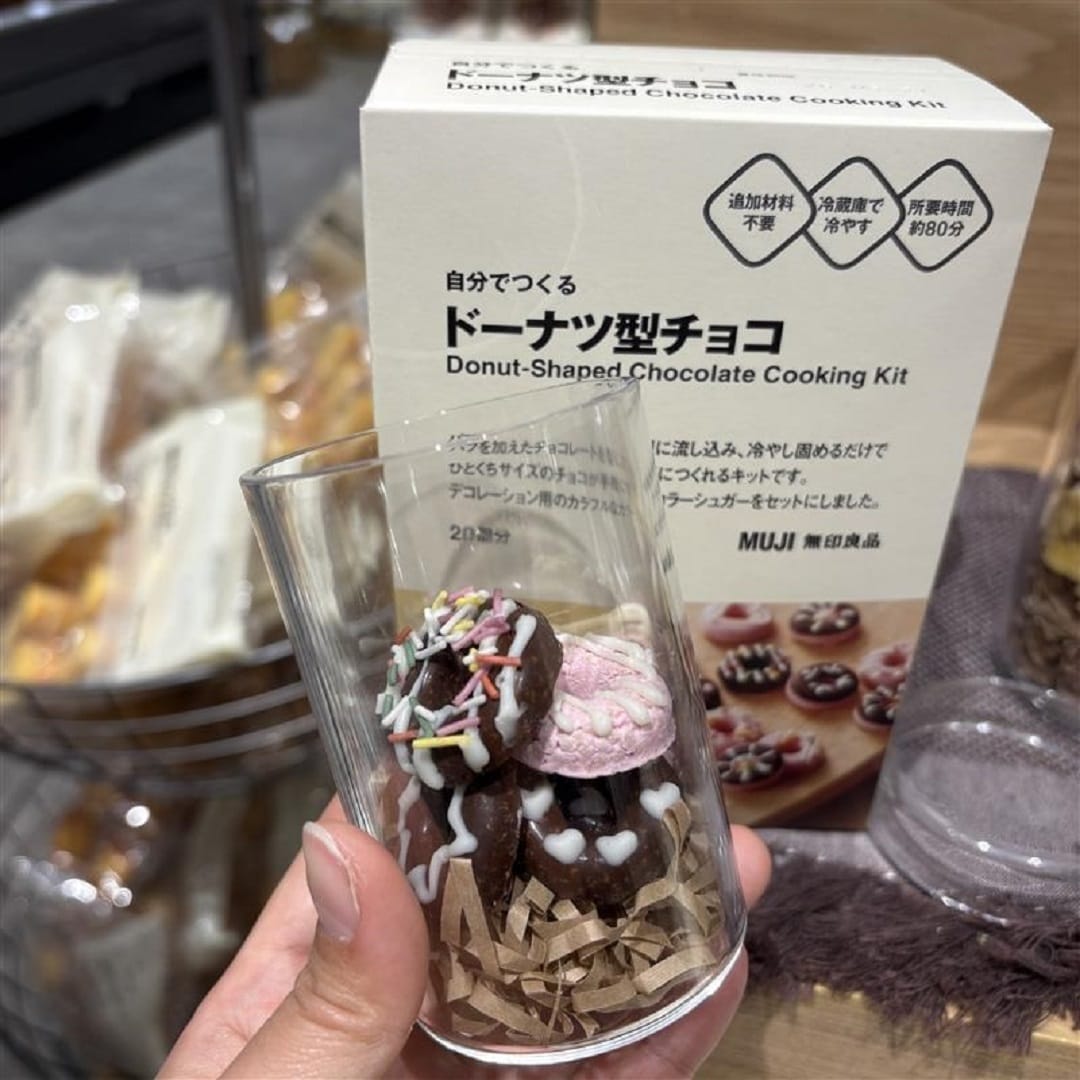 ドーナツ型チョコが映っている写真