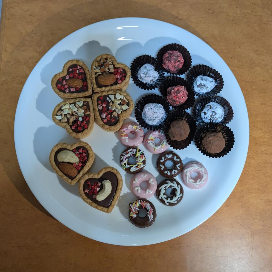 無印のバレンタインキットでスタッフが作成したもの