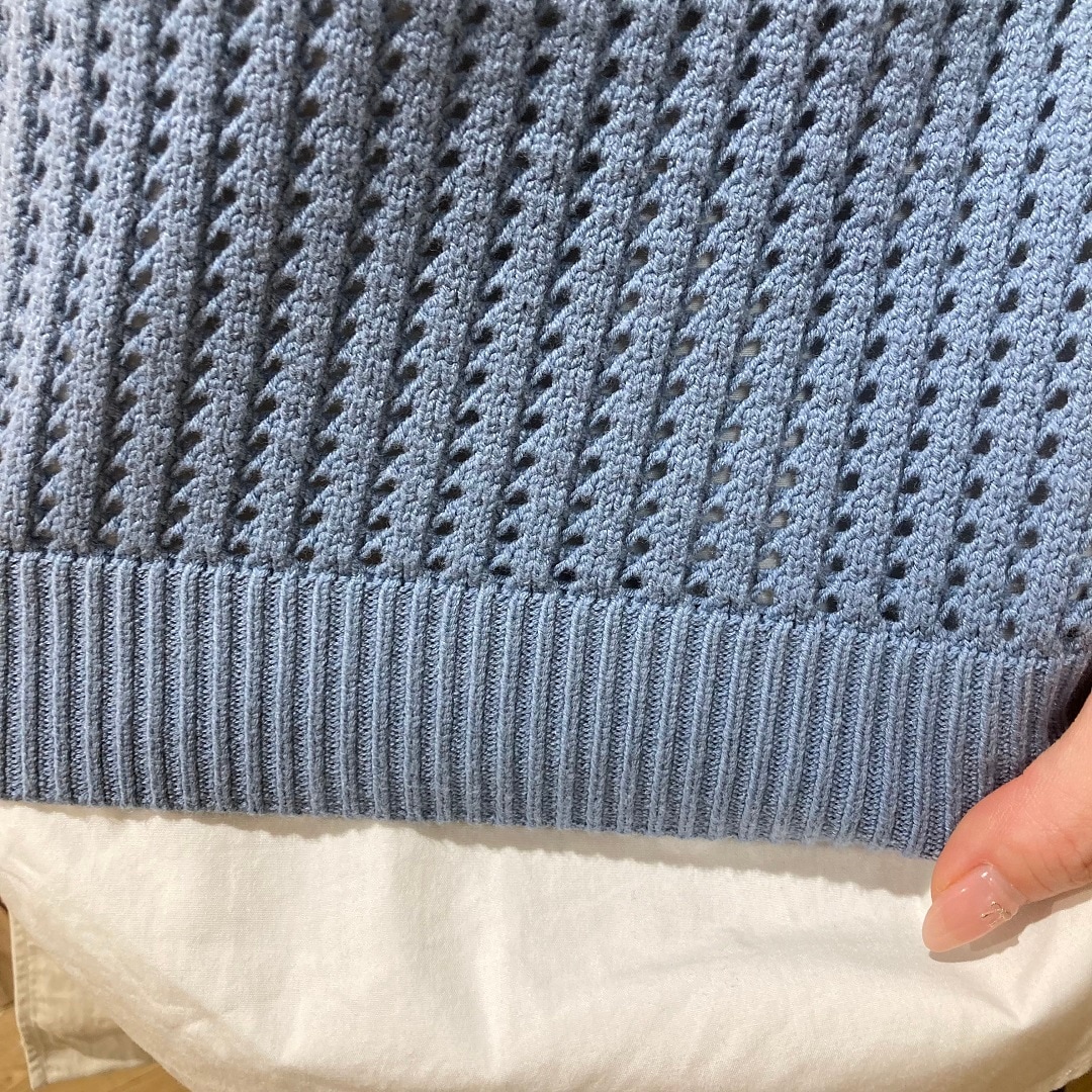 メッシュセーター