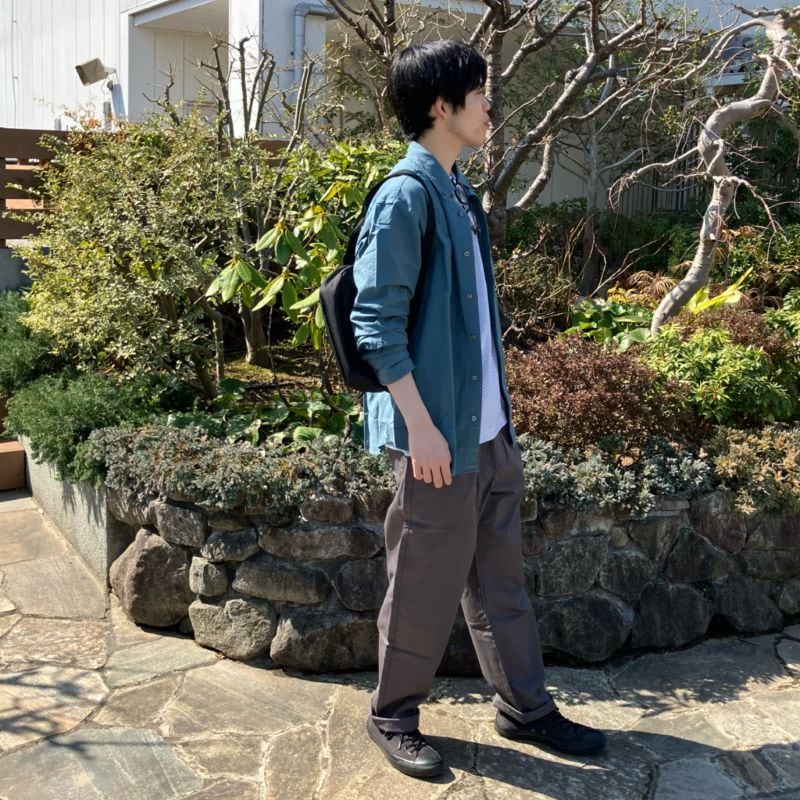 洗いざらしオックスシャツ