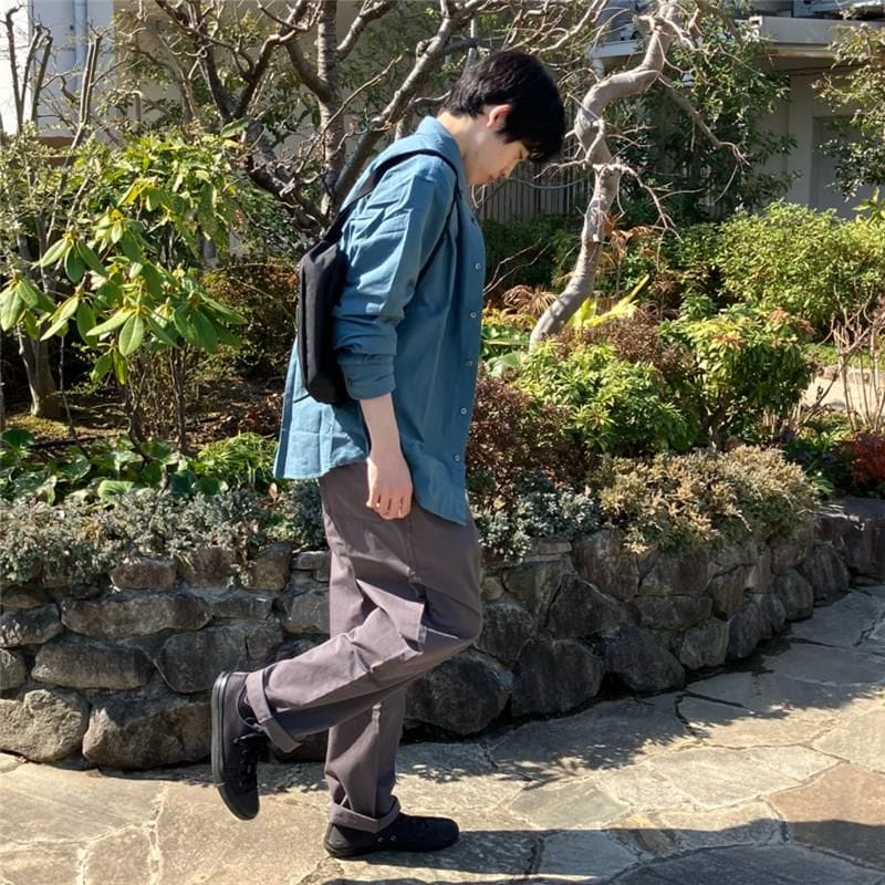 洗いざらしオックスシャツ