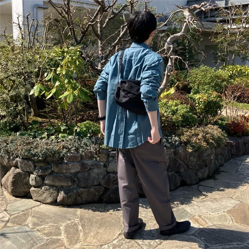 洗いざらしオックスシャツ