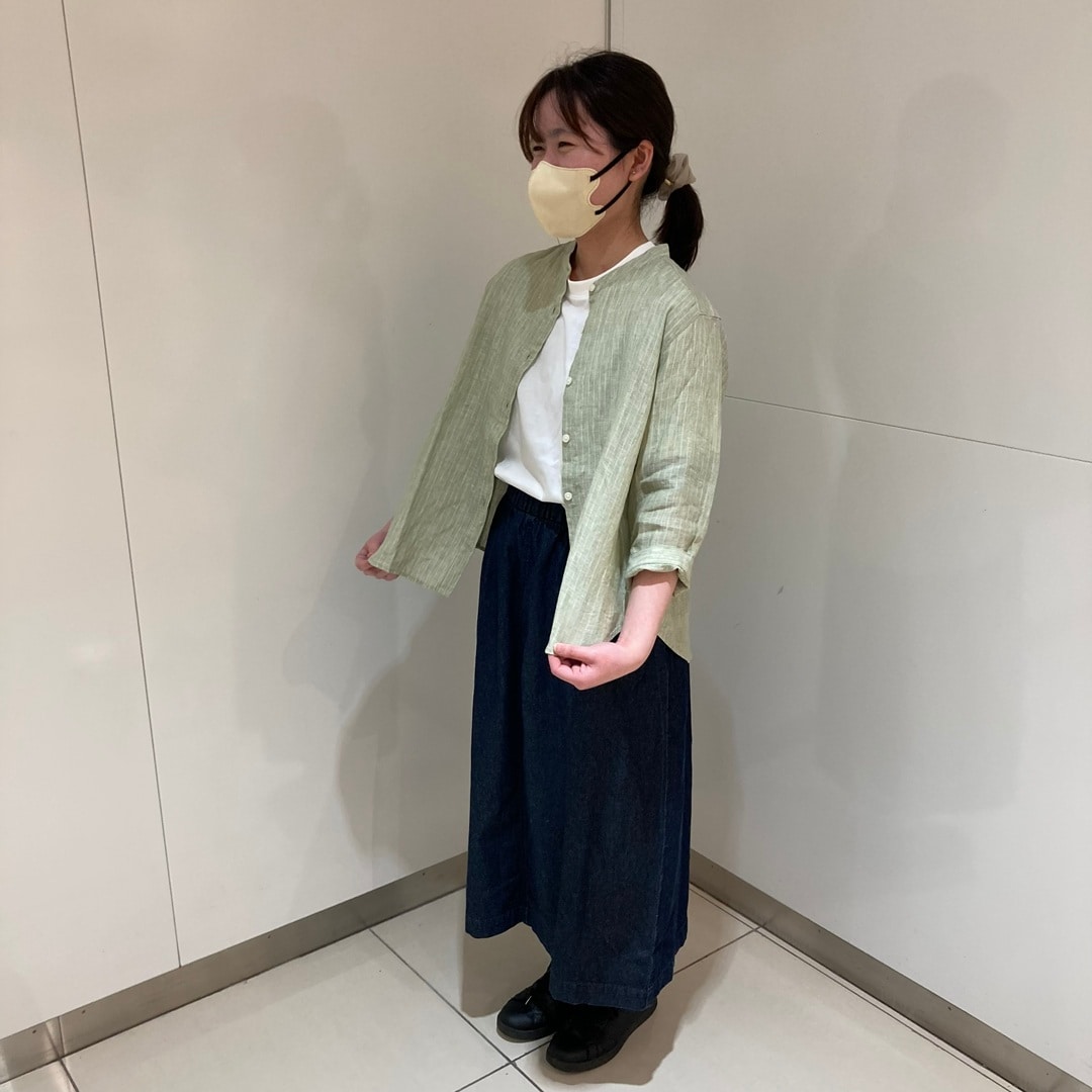 リネン　七分袖