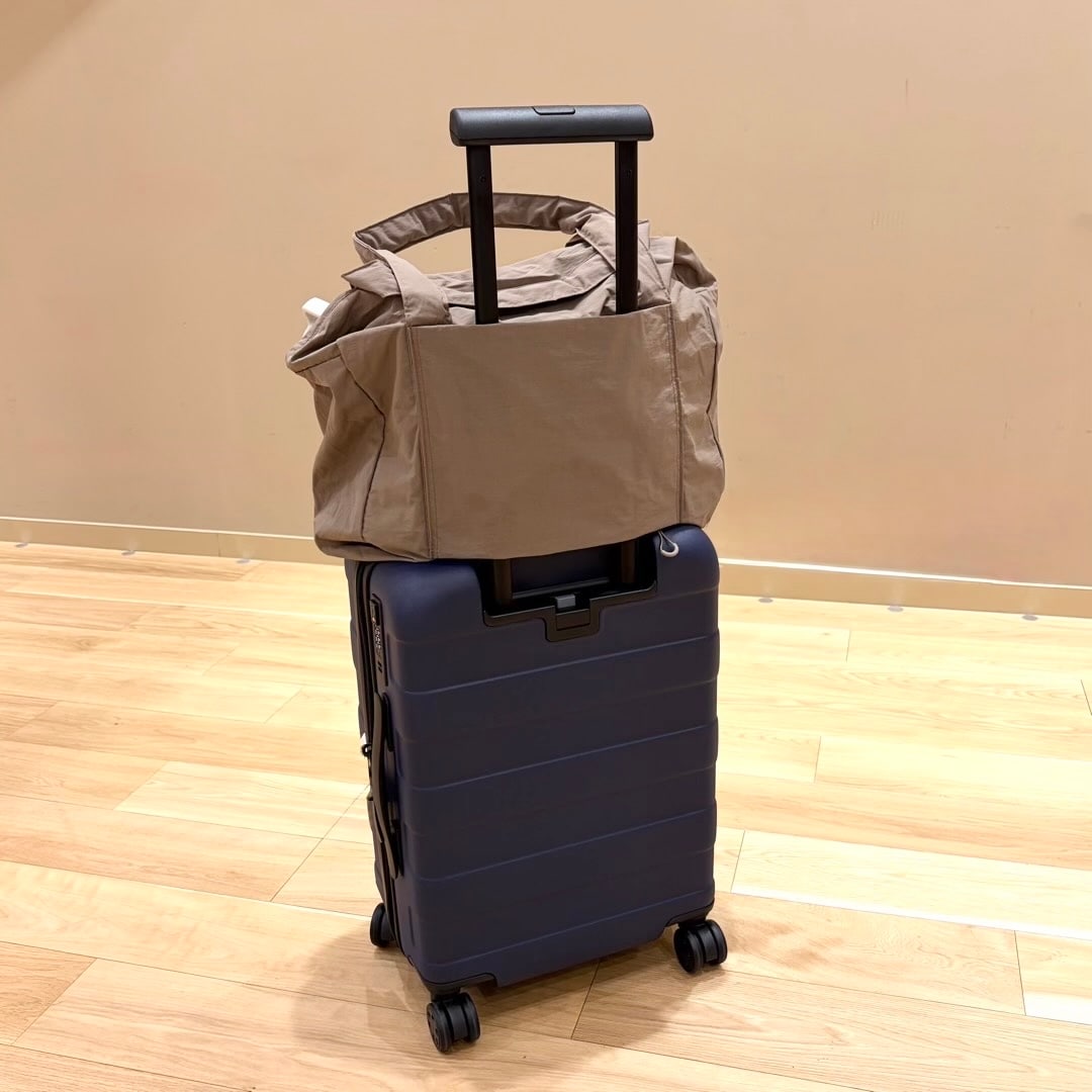 【リーフウォーク稲沢】旅行や帰省に便利|再生ナイロンたためるボストンバッグ