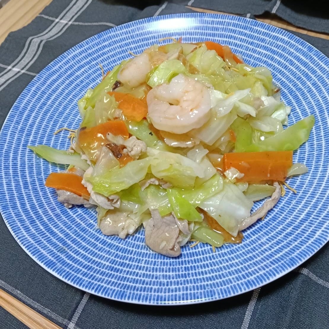 長崎皿うどん　完成