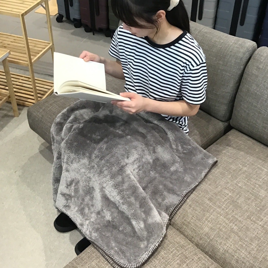 ひざ掛けの様子