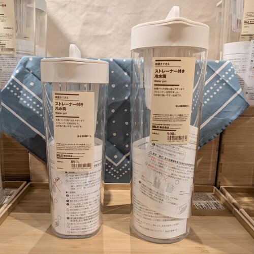 ２種のサイズの冷水筒