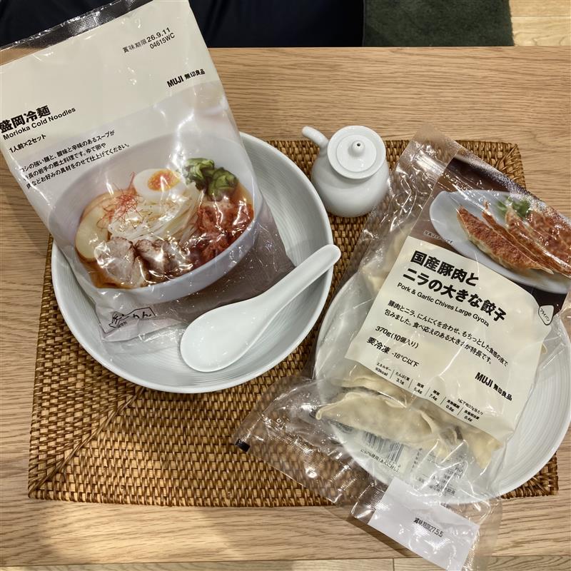 冷麺と餃子