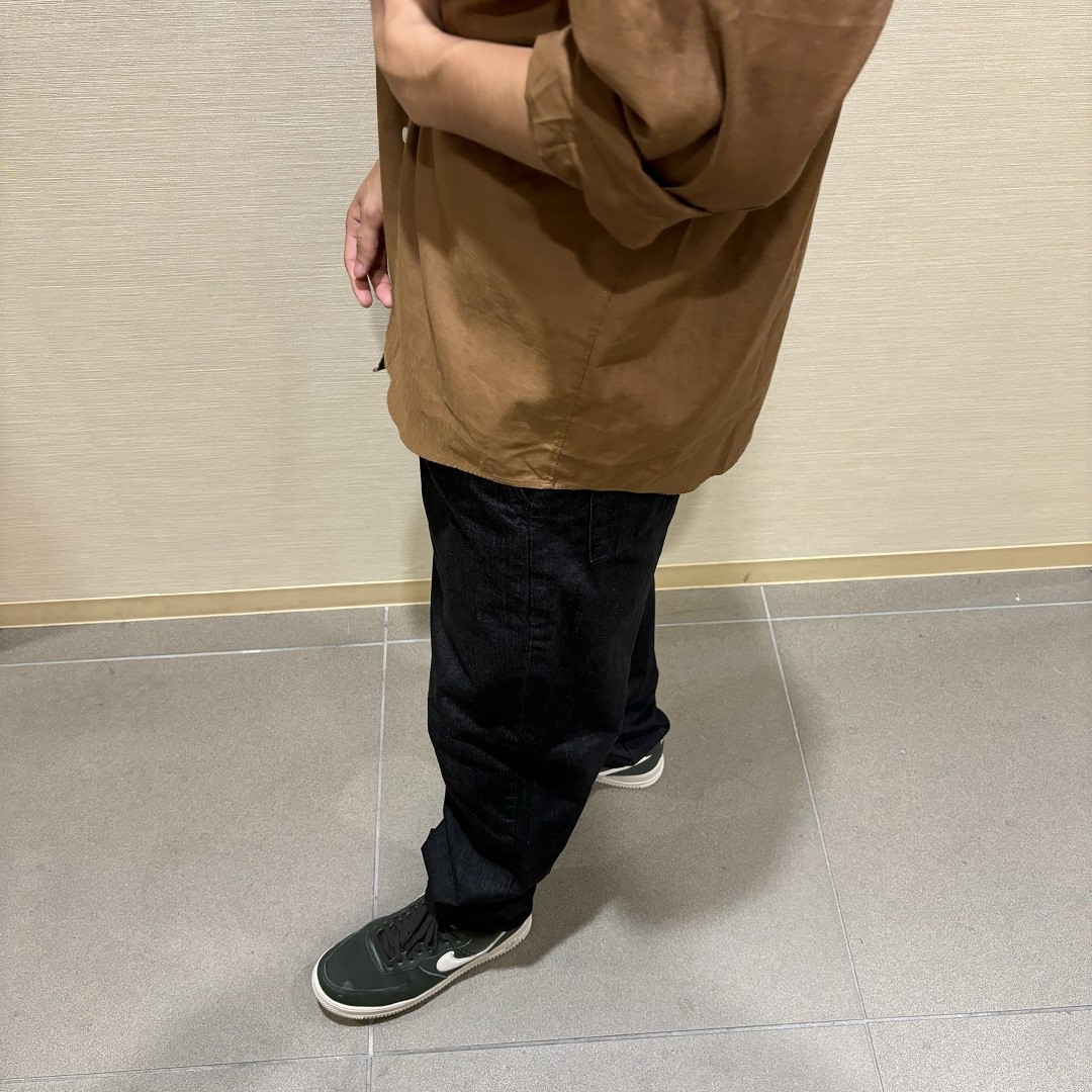 紳士　洗いざらしデニムイージーパンツ