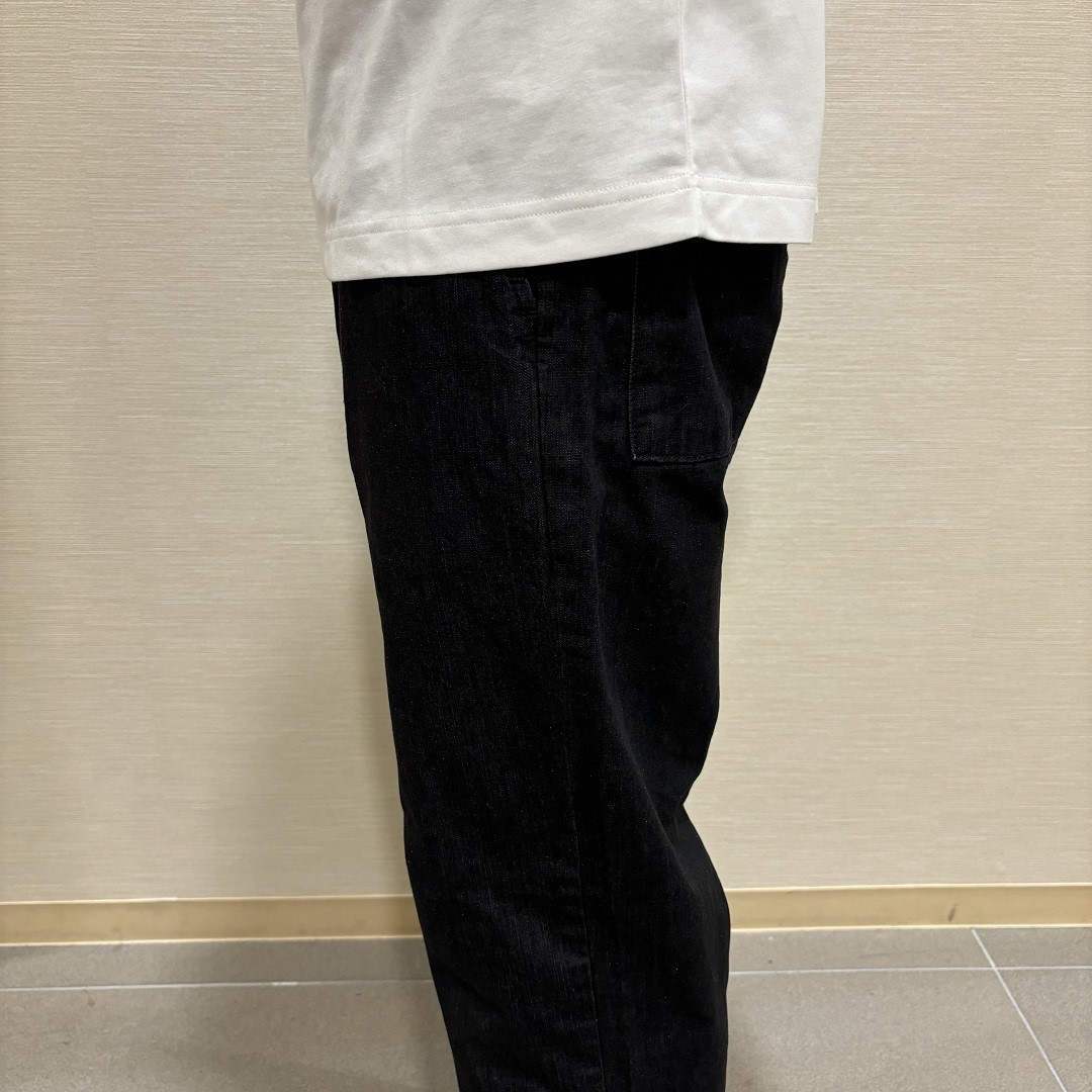 紳士　洗いざらしデニムイージーパンツ