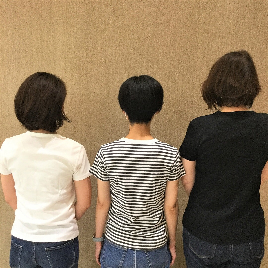 フライス編み後ろ姿