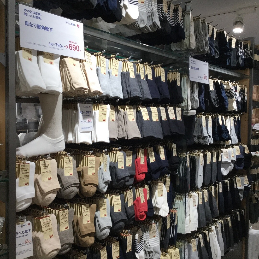【京都ポルタ】足なり直角　えらべる靴下｜ずっと、見直し。
