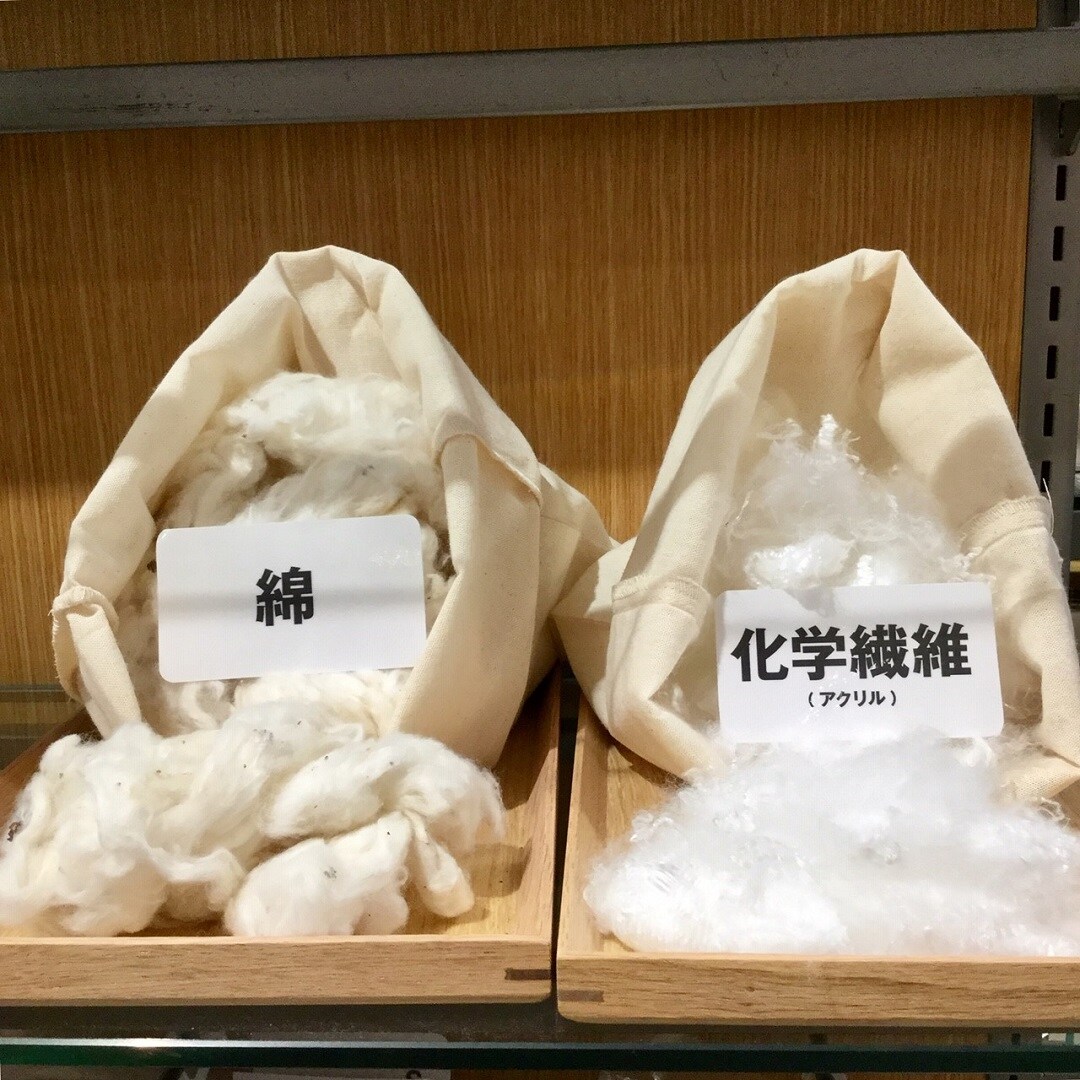 綿と化学繊維