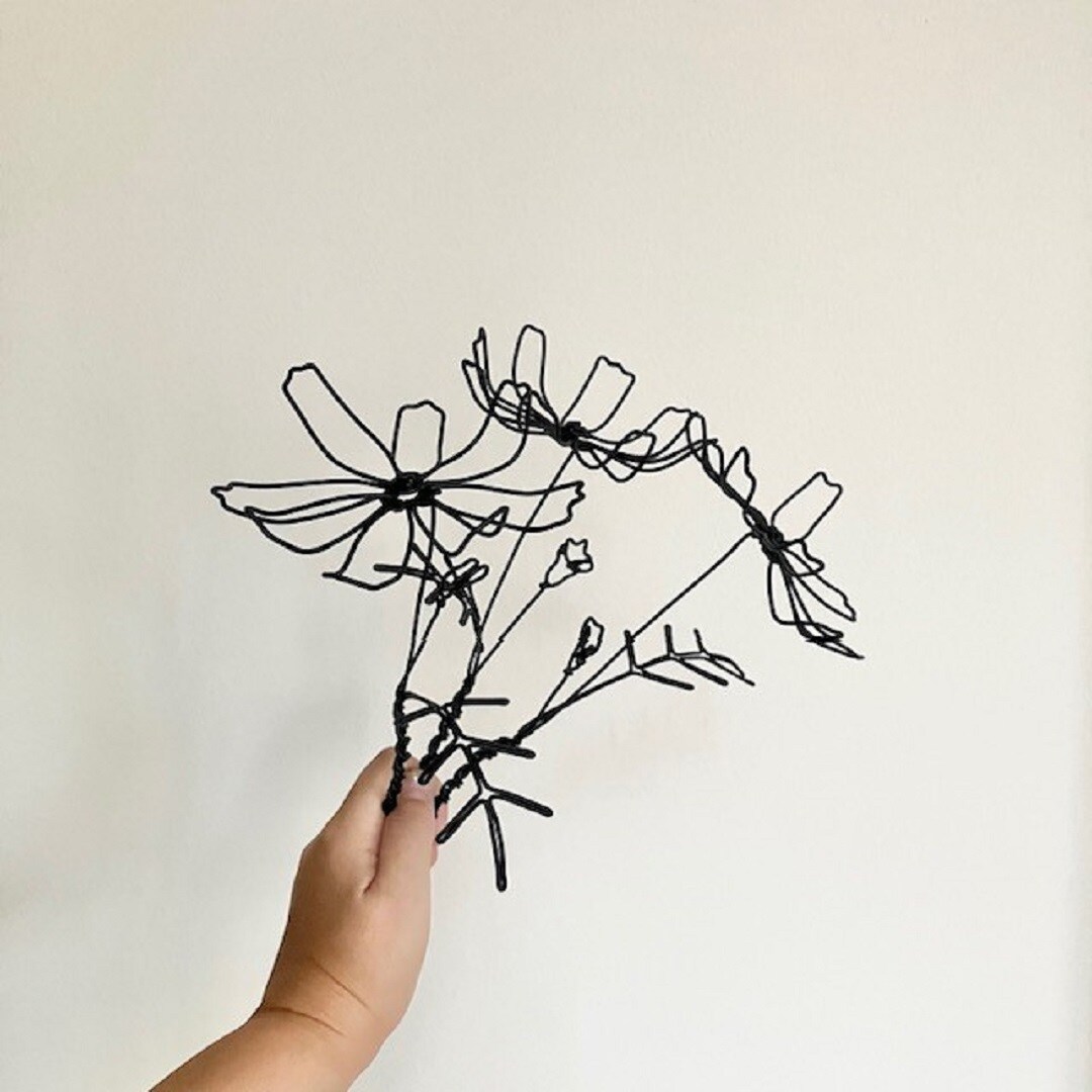 【黒】お花