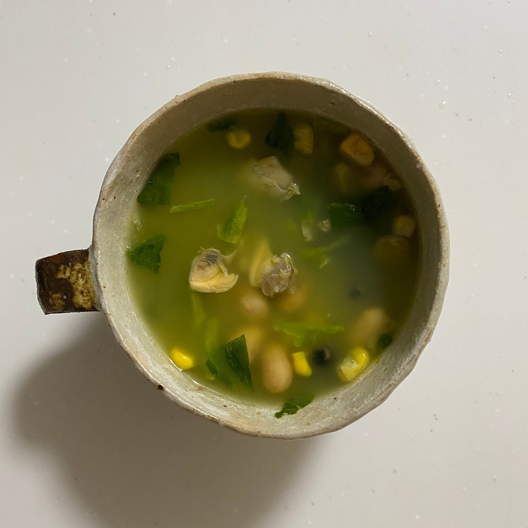 食べるスープ大豆③