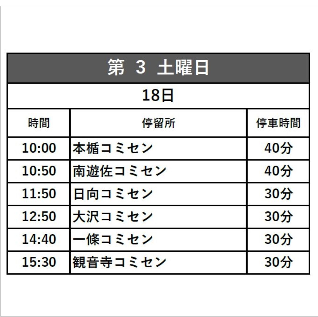 土曜日３