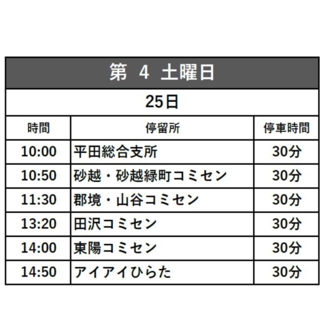 土曜日４
