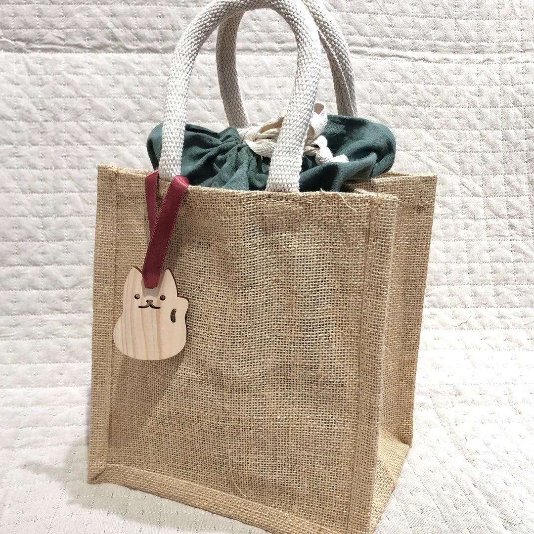 【ザ・モール仙台長町】ジュートマイバッグ　スタッフ製作アレンジバッグ