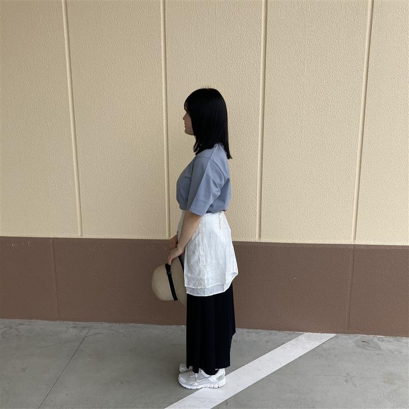 【堅田】婦人涼感ワイド半袖Tシャツ横