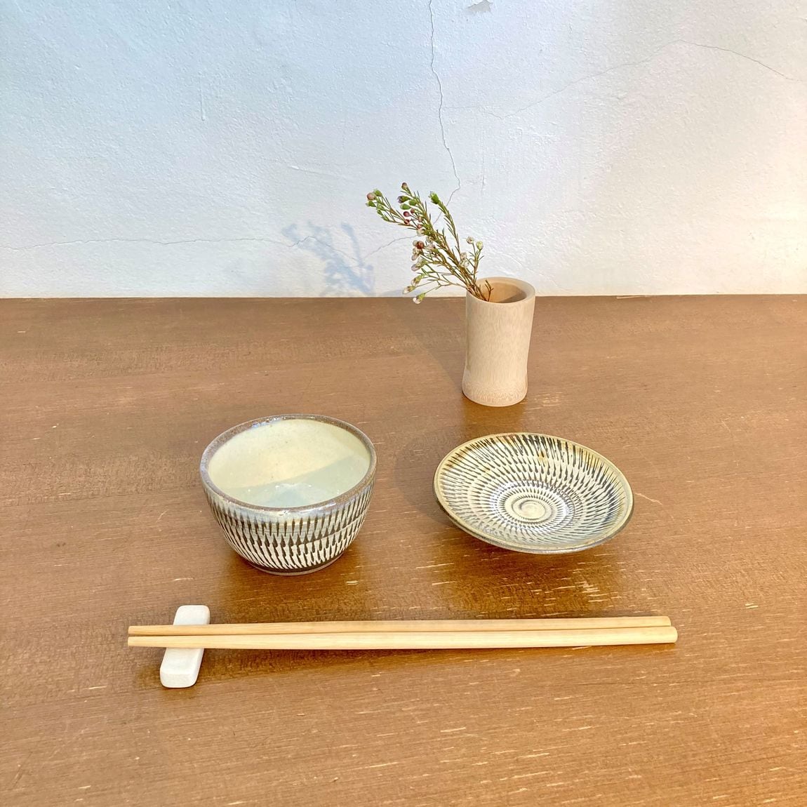 温田焼と箸