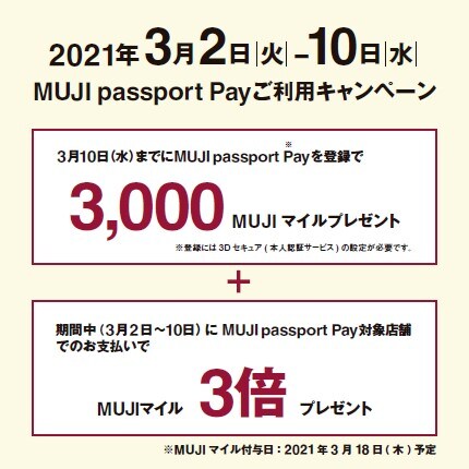 MUJIPassportPayキャンペーン