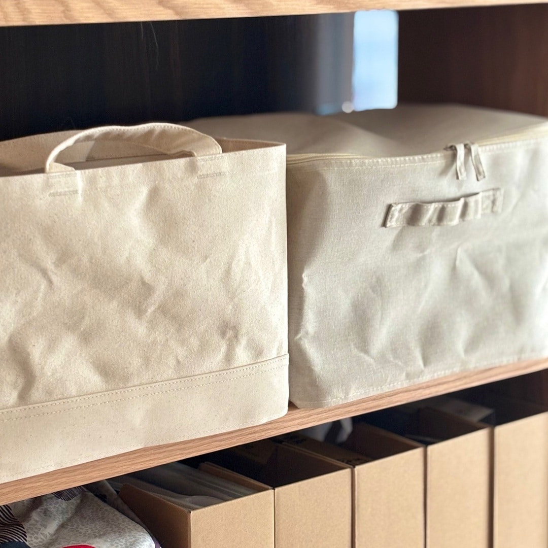 【ザ・モール仙台長町】綿帆布　持ち手付ソフトボックス