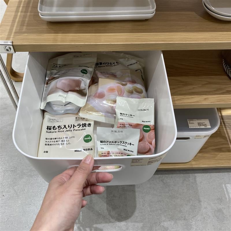 【堅田】やわらかポリエチレンにお菓子を入れてみました