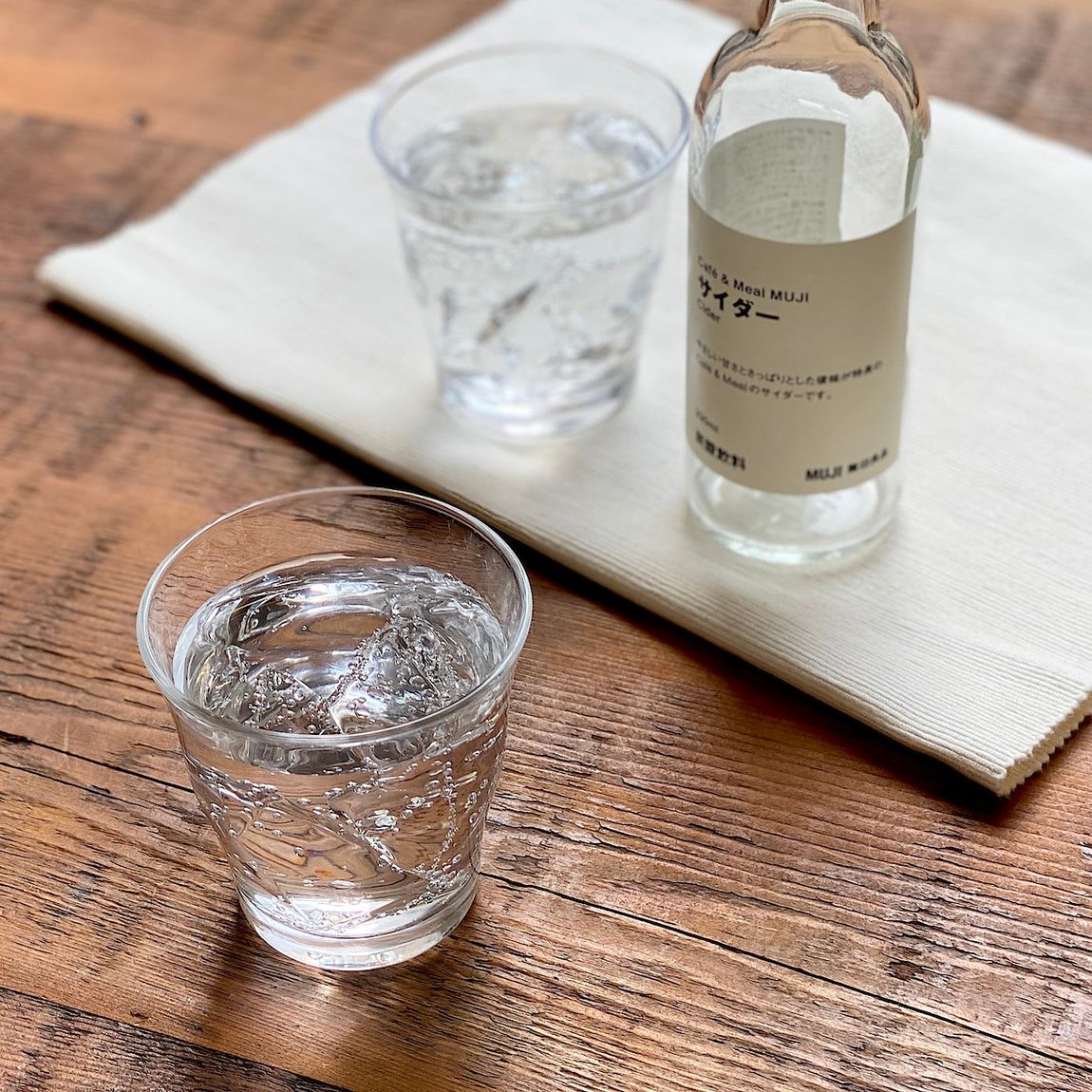 【Cafe&Meal MUJI 錦糸町パルコ】秋といえばこの果実　皮ごとぶどうのサイダー