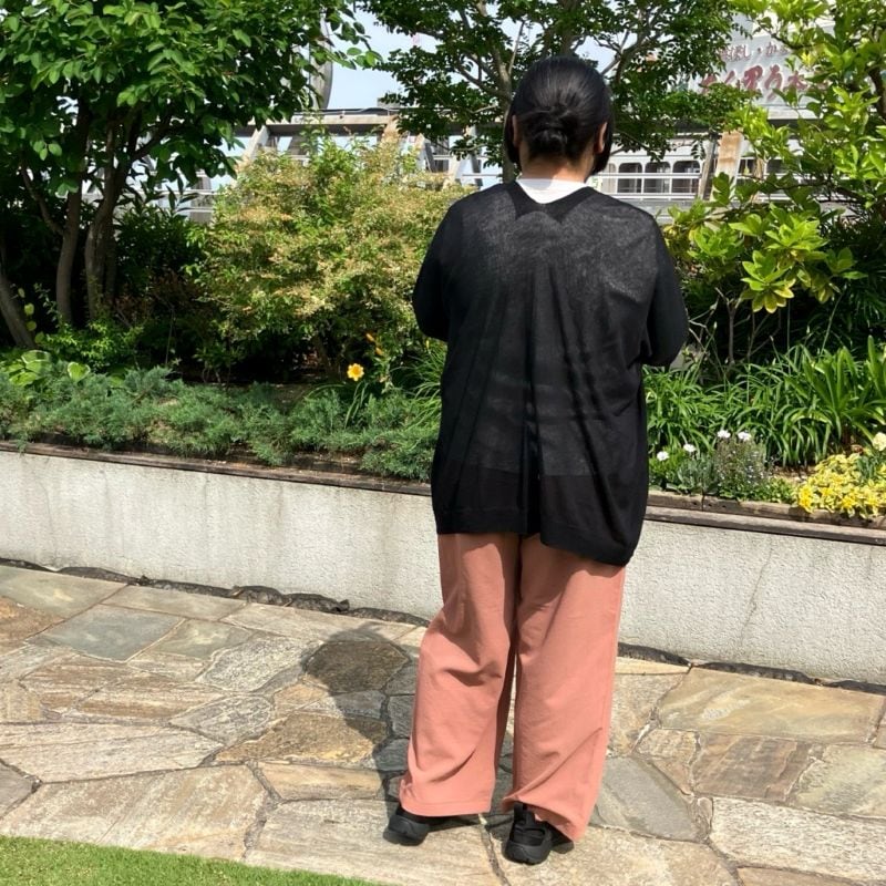 風を通すイージーパンツ