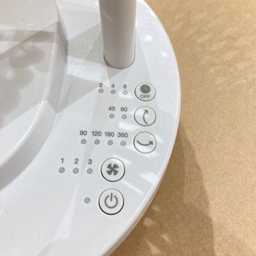 サーキュレーターの操作ボタン