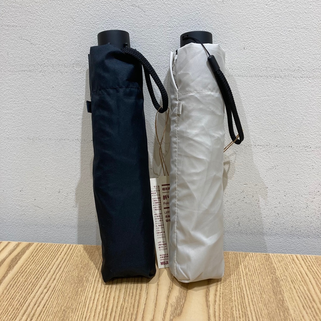 【無印良品500NAMBAなんなん】暑い日差しに備える❘日傘・晴雨兼用の傘_Q5TwG3
