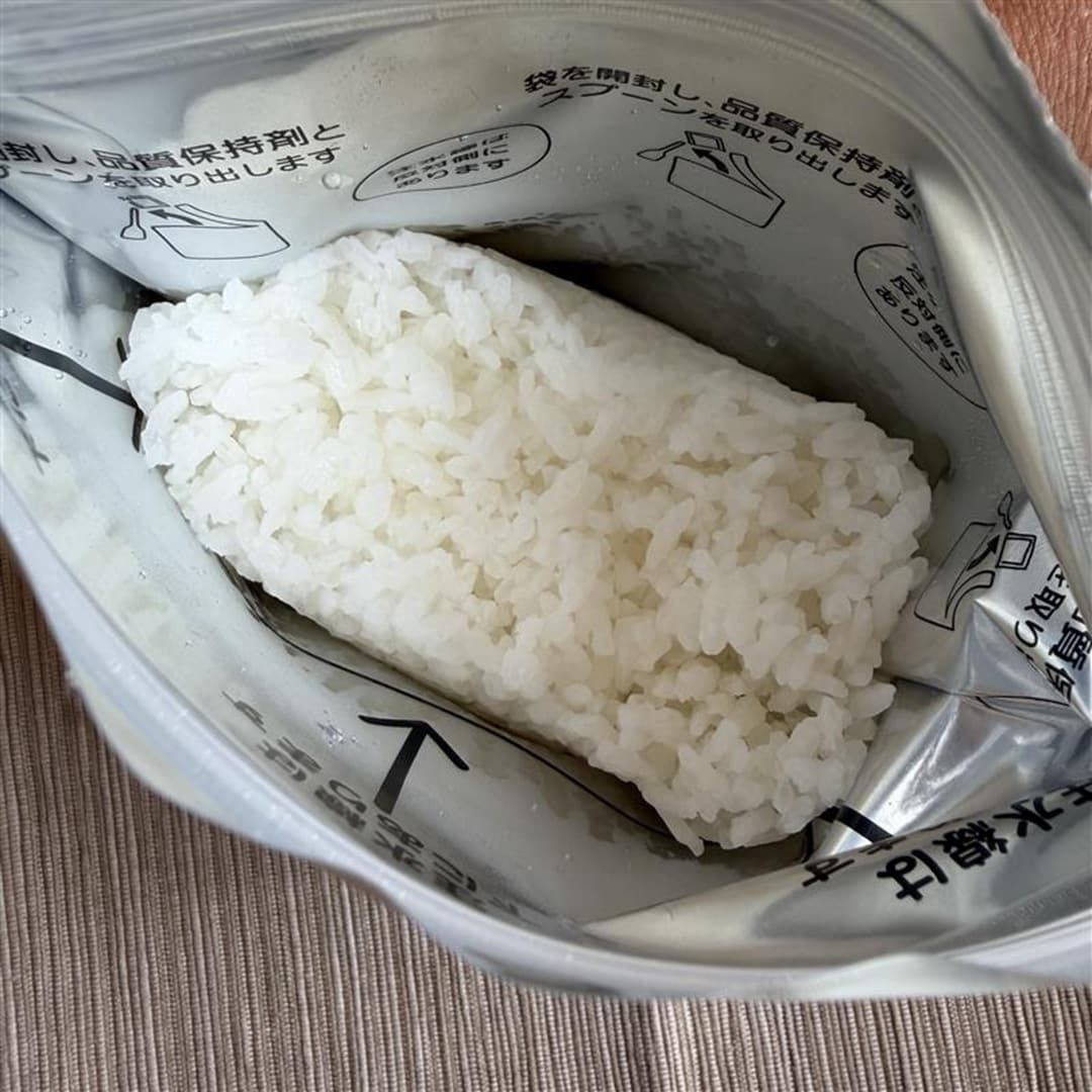 備蓄ごはん白米出来上がり