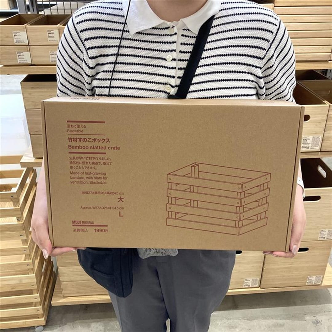 【ゆめタウン姫路】新商品　重ねて使える竹材すのこボックス_cH70Aq