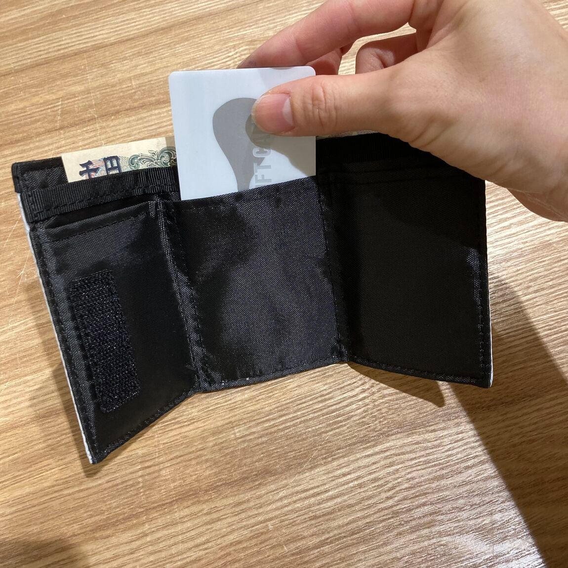【魚津】秋のお出かけのおともに、撥水リップストップウォレット_K88mL1