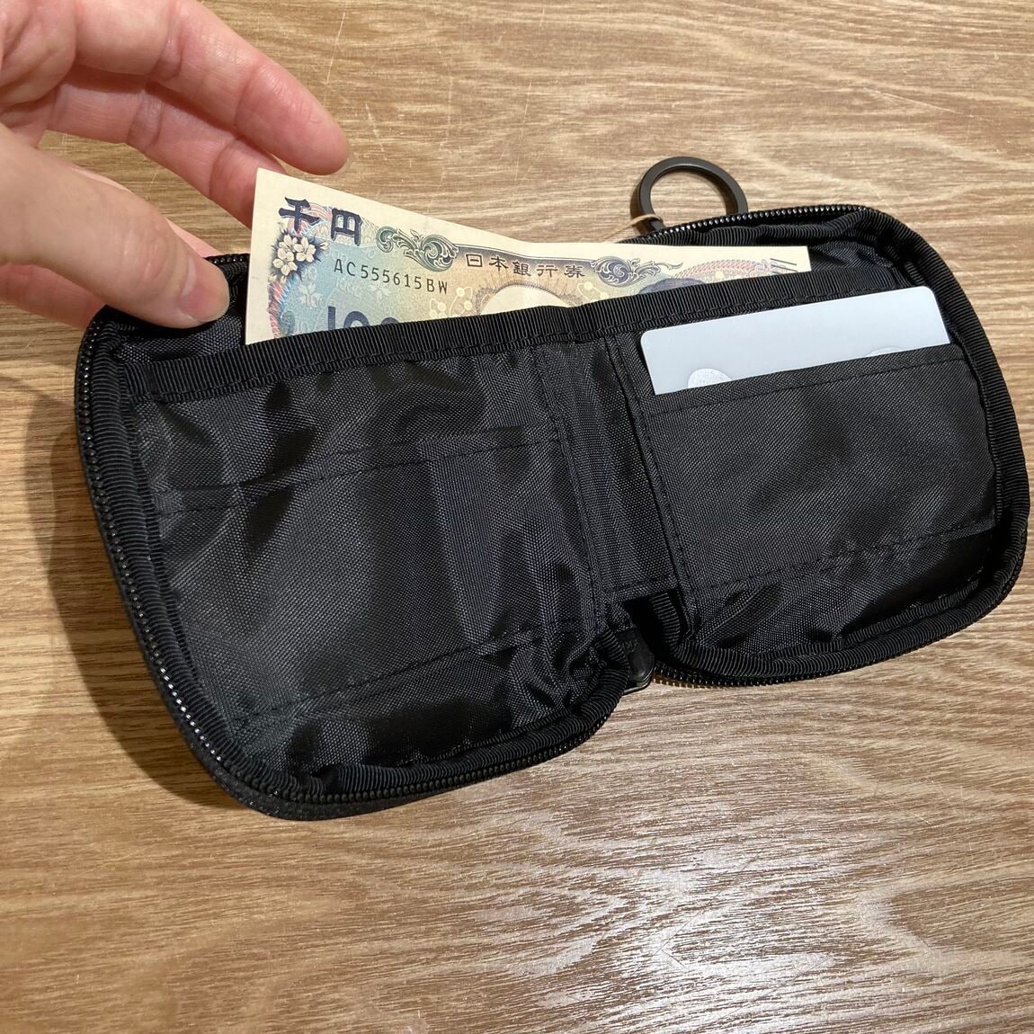 【魚津】秋のお出かけのおともに、撥水リップストップウォレット_my49hn