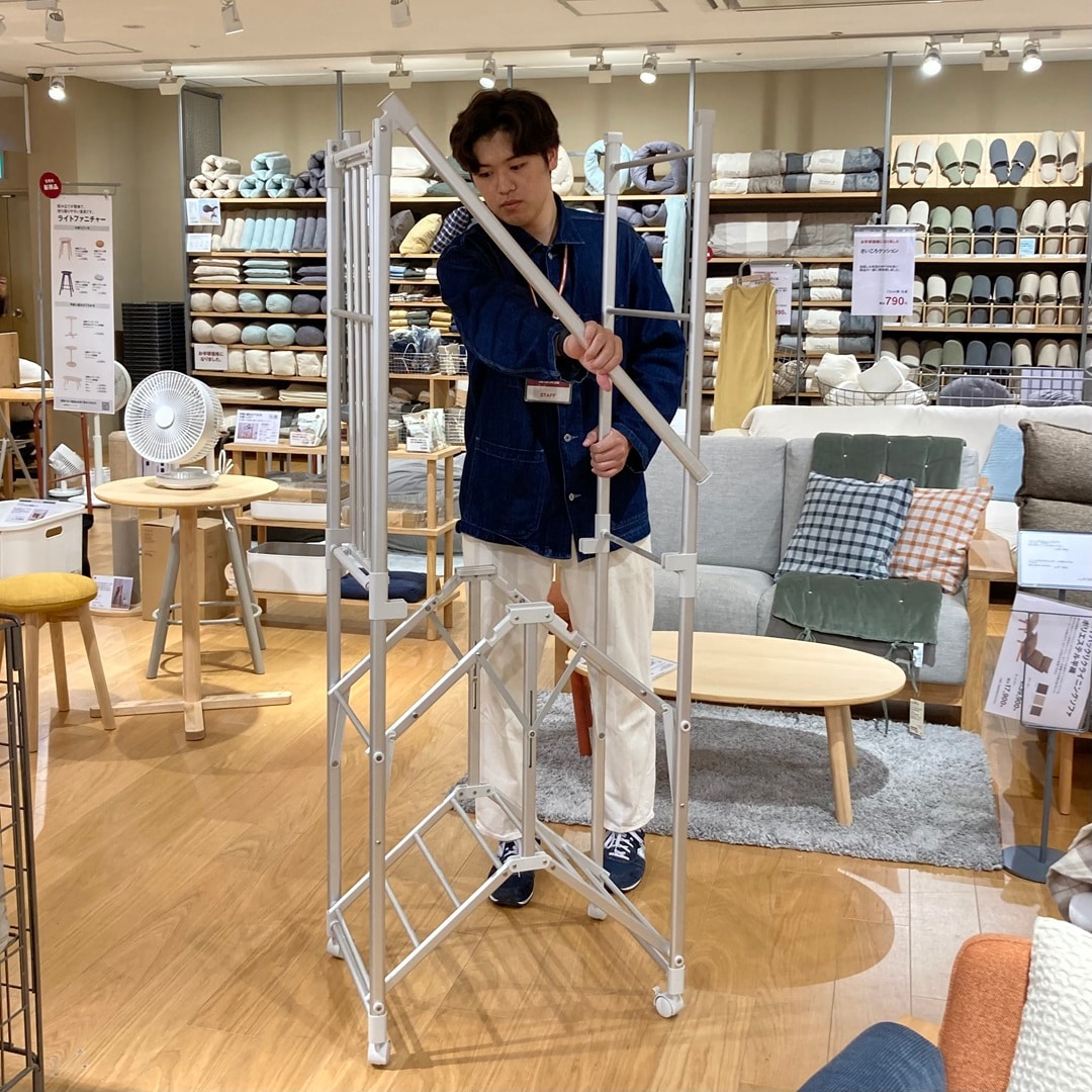 【無印良品イオンモール北大路】乾きにくい季節におすすめ、無印の部屋干し商品！_eFzS9J