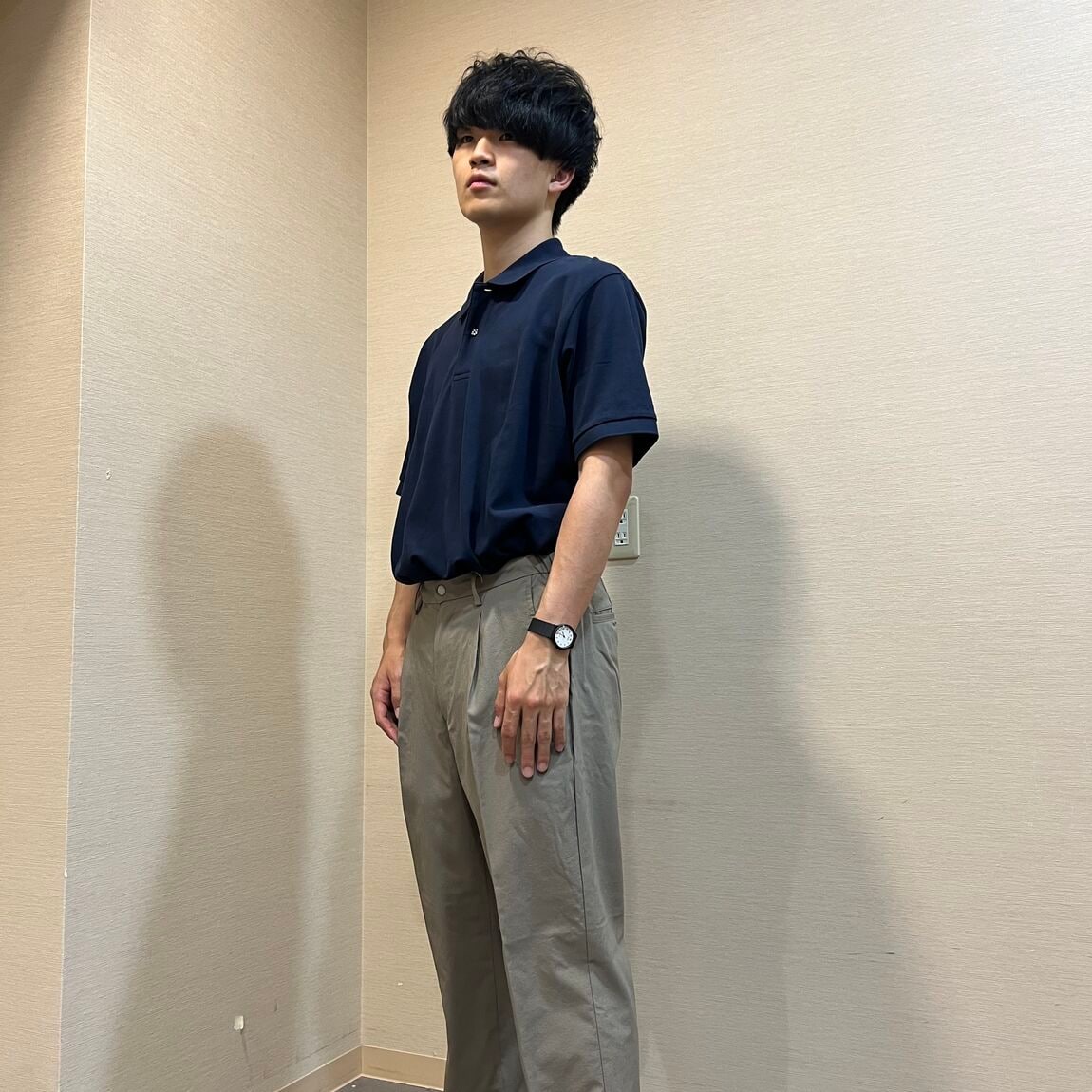 紳士 ポロシャツ ネイビー