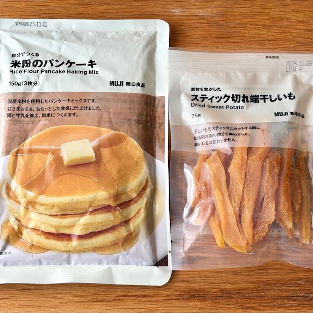 米粉のパンケーキと干しいも