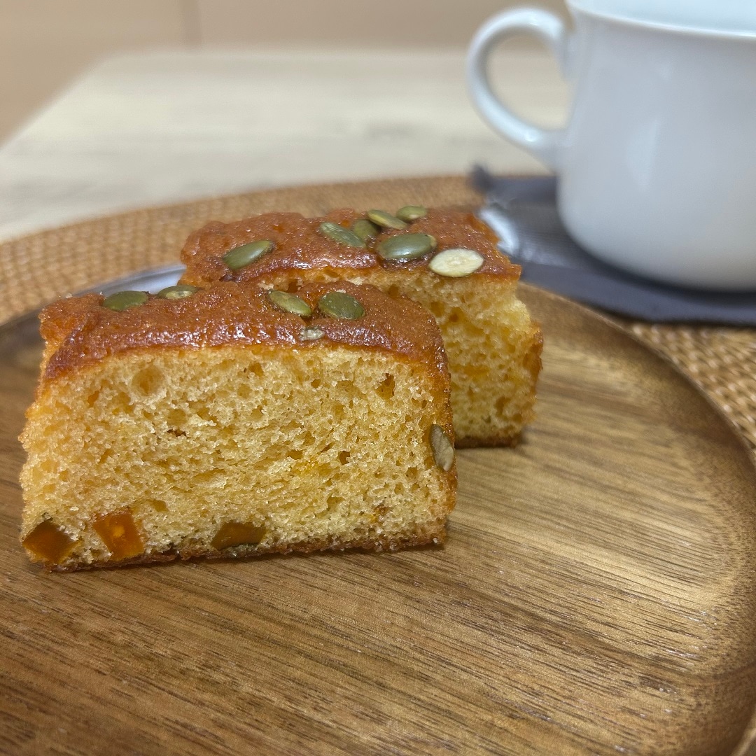 かぼちゃのパウンドケーキと一緒に