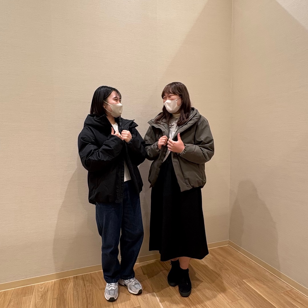 防風撥水中わたフードジャケット