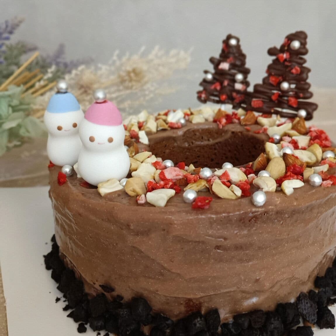 【イオンモール須坂】手づくりキット | クリスマスバウムリース　チョコ