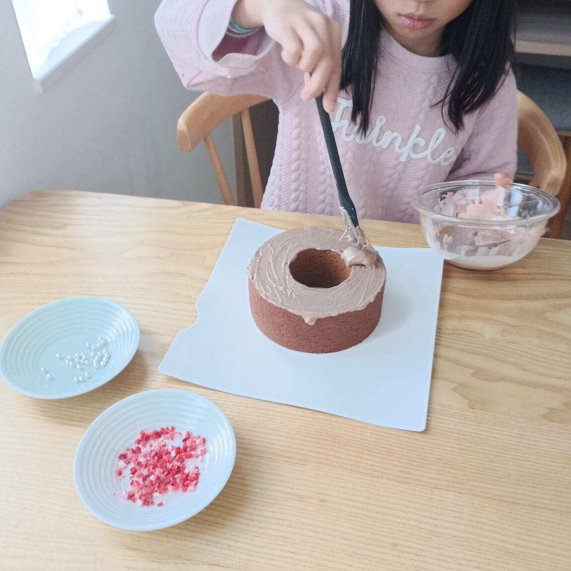 【イオンモール須坂】手づくりキット | クリスマスバウムリース　チョコ