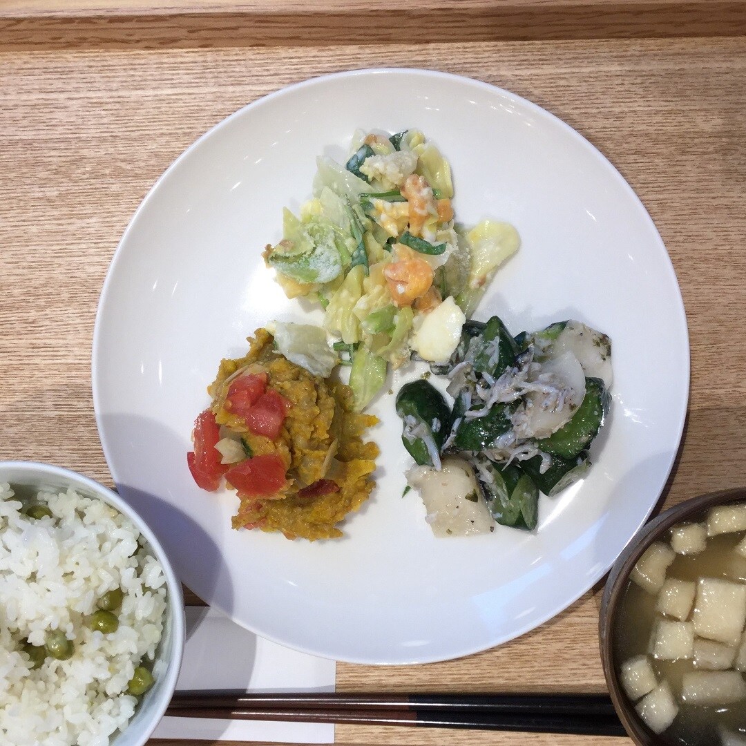 【Café&Meal MUJI日比谷】釜揚げしらすときゅうりの梅和え