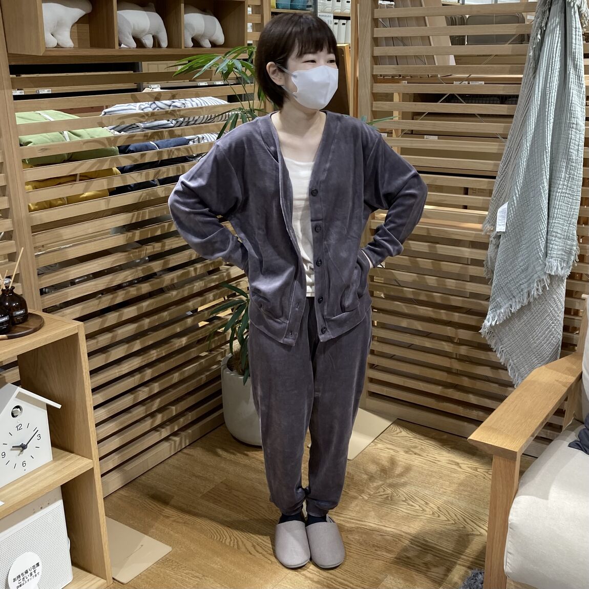カーディガン全身